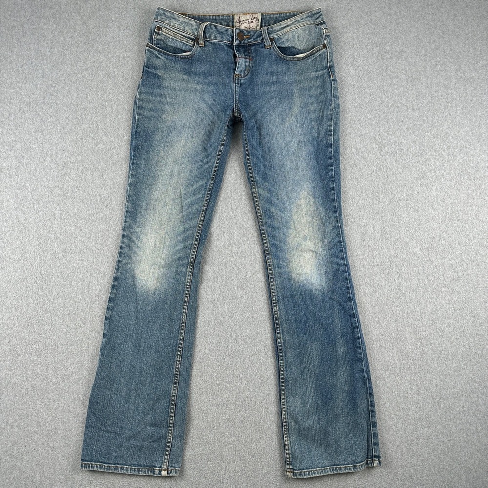 American Rag Jeans Women 9L‎ Blue Bootcut Denim Low Rise Stretch Casual Faded
